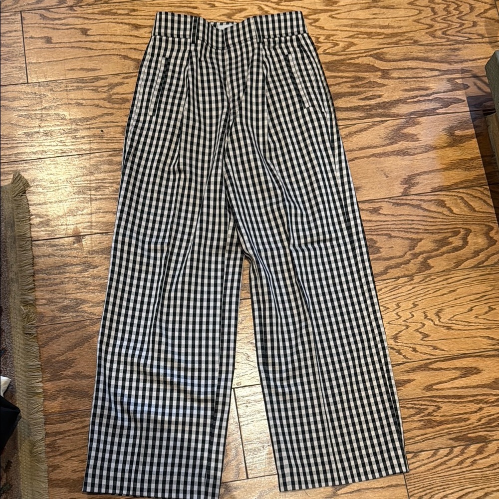 Everlane Black and White Wide Leg Pants